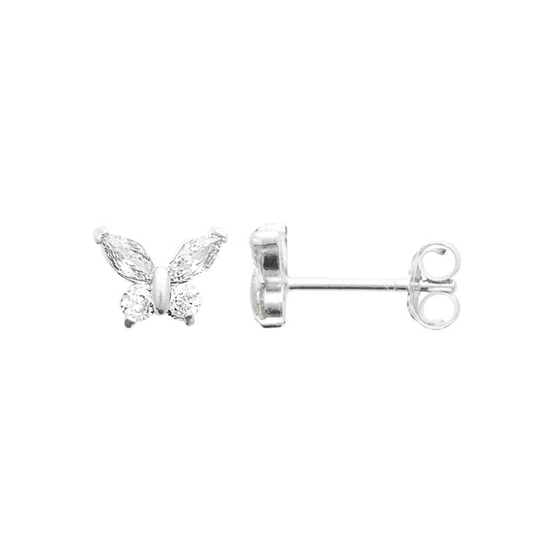 Coque de Nacre Puces d'oreilles argent 13080310
