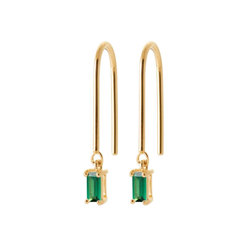 Coque de Nacre Boucles d'oreilles pendantes plaqué or 23034250