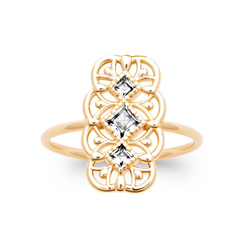 Coque de Nacre Bague plaqué or 20018810