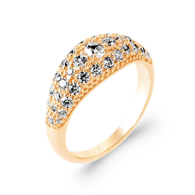 Coque de Nacre Bague plaqué or 20018010