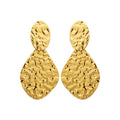 Coque de Nacre Boucles d'oreilles pendantes acier doré 3133809
