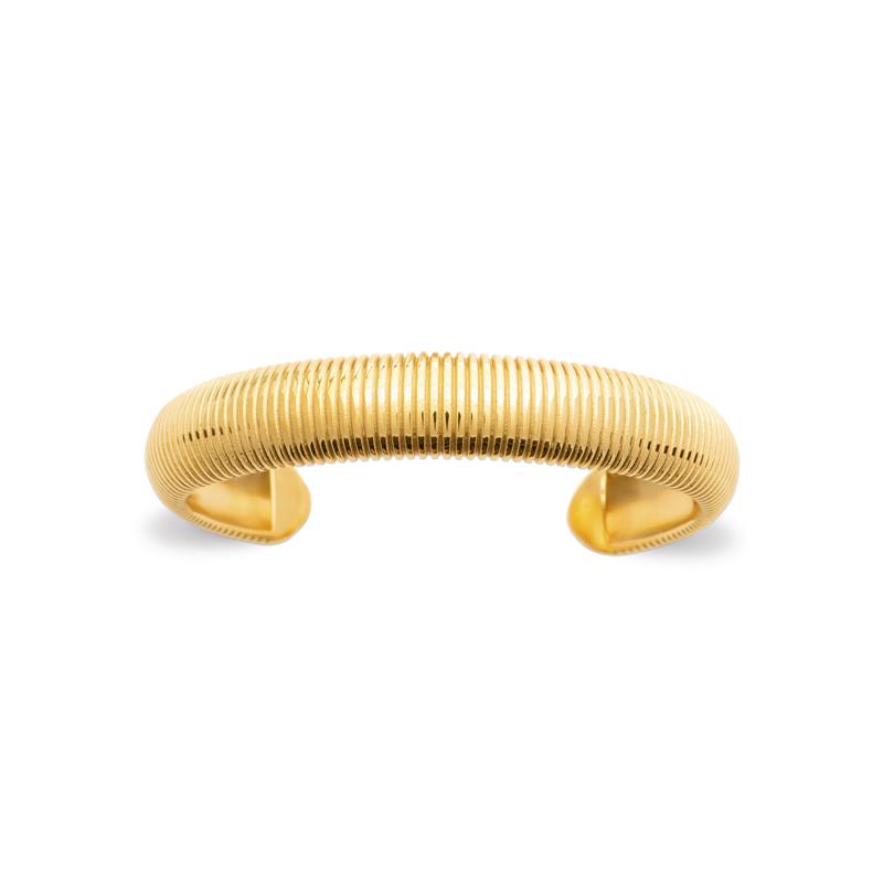 Coque de Nacre Bracelet jonc acier doré 312395