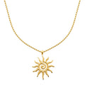 Coque de Nacre Collier acier doré 312296