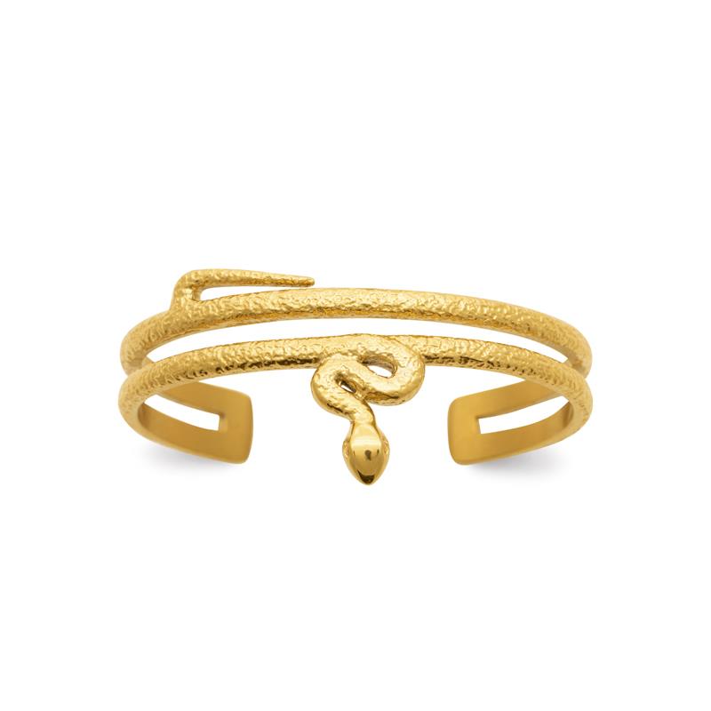 Izee Collier acier doré 312366