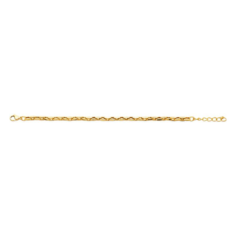 Coque de Nacre Chaîne acier doré 312407