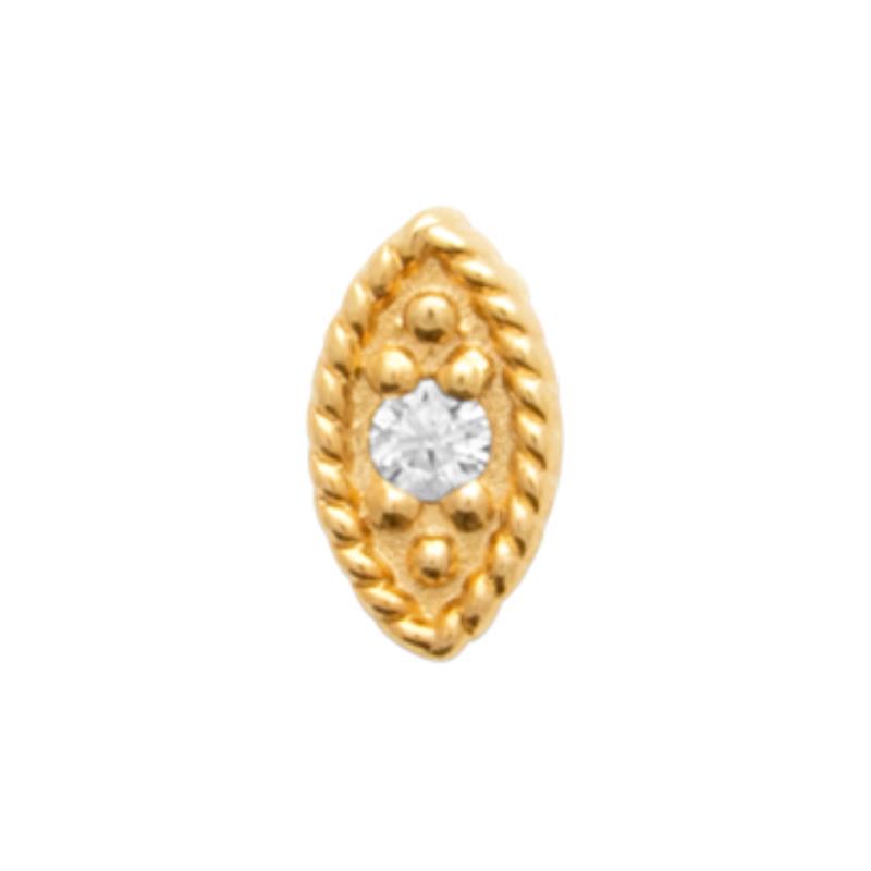 Coque de Nacre Piercing plaqué or 23066810