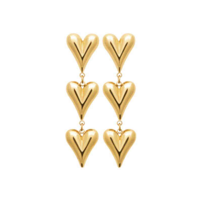 Coque de Nacre Boucles d'oreilles acier doré 3116109