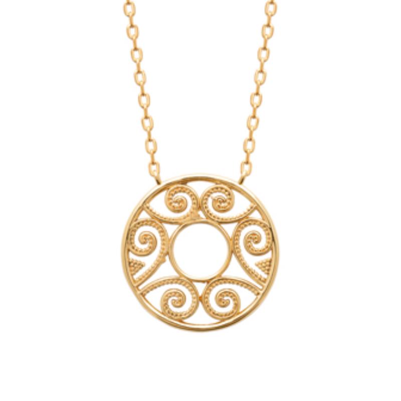 Coque de Nacre Collier plaqué or 921918