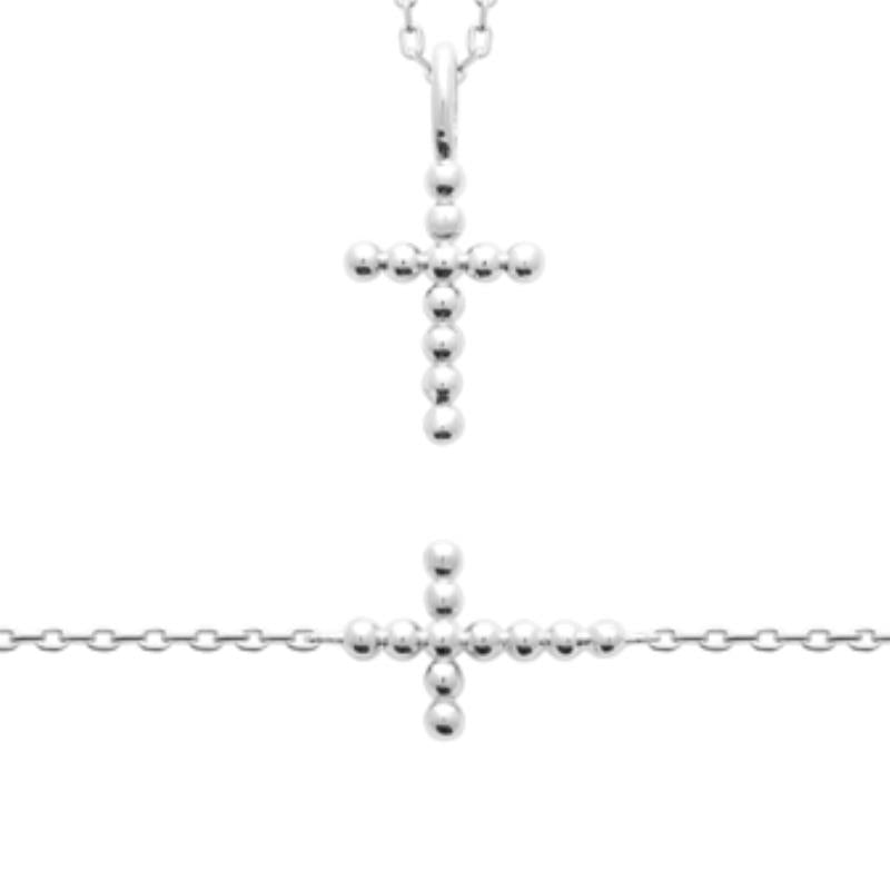 Coque de Nacre Collier argent 722119