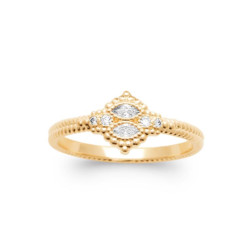 Coque de Nacre Bague plaqué or 20004310