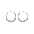 Coque de Nacre Créoles argent 1600320