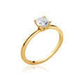 Coque de Nacre Bague solitaire plaqué or 22318105