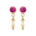 Coque de Nacre Puces d'oreilles plaqué or 23038120