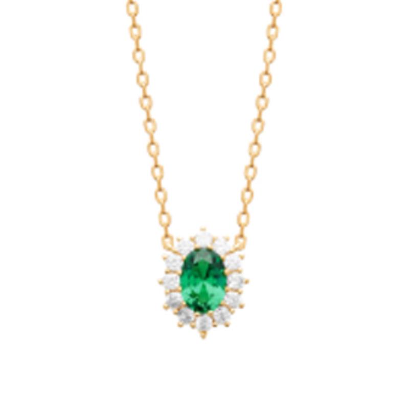 Coque de Nacre Collier plaqué or 973904