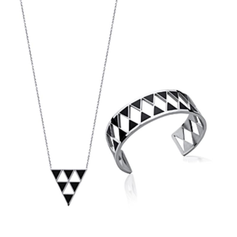 Coque de Nacre Collier acier 310807