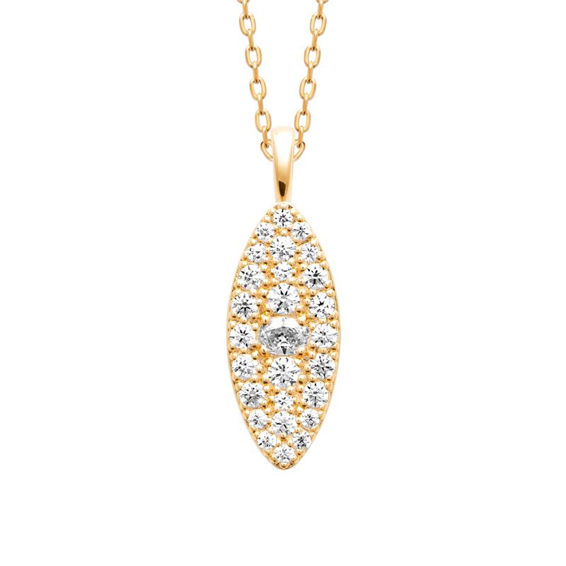 Coque de Nacre Collier plaqué or 974417