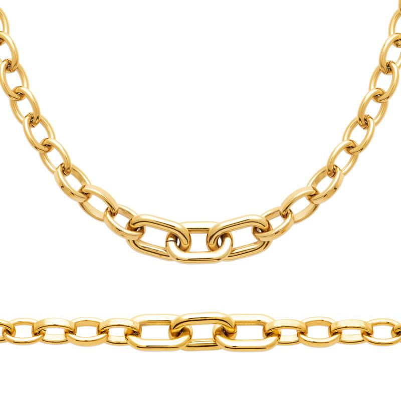 Izee Chaîne acier doré 312287