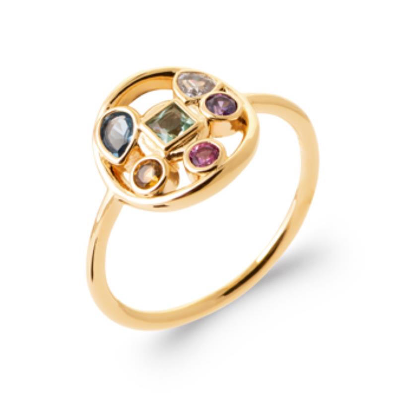 Coque de Nacre Bague plaqué or 20000605