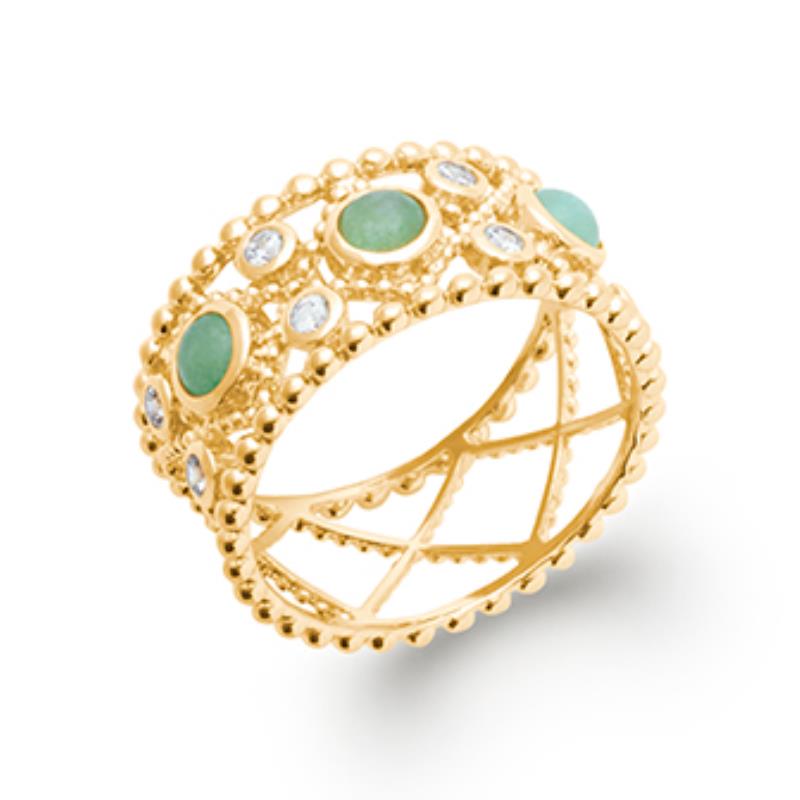 Coque de Nacre Bague plaqué or 2275950