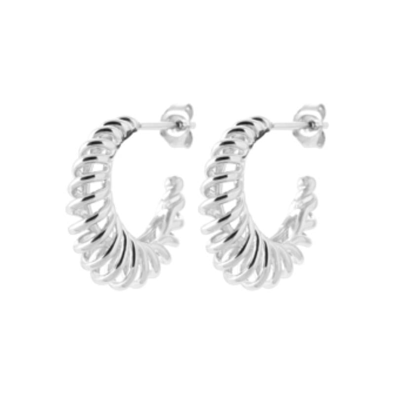 Coque de Nacre Créoles argent 7673100