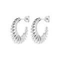 Coque de Nacre Créoles argent 7673100