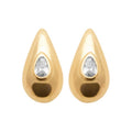 Coque de Nacre Puces d'oreilles plaqué or 23064210