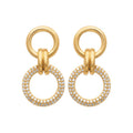 Coque de Nacre Boucles d'oreilles pendantes plaqué or 2583710