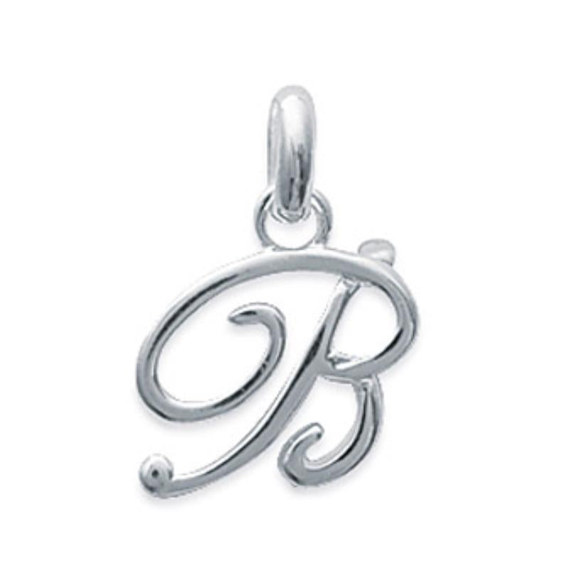 Coque de Nacre Pendentif initiale argent 74811552