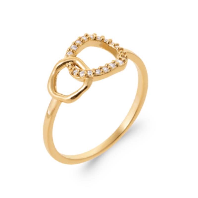 Coque de Nacre Bague plaqué or 2958210