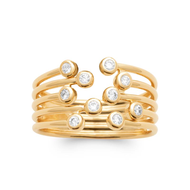 Coque de Nacre Bague plaqué or 2991210