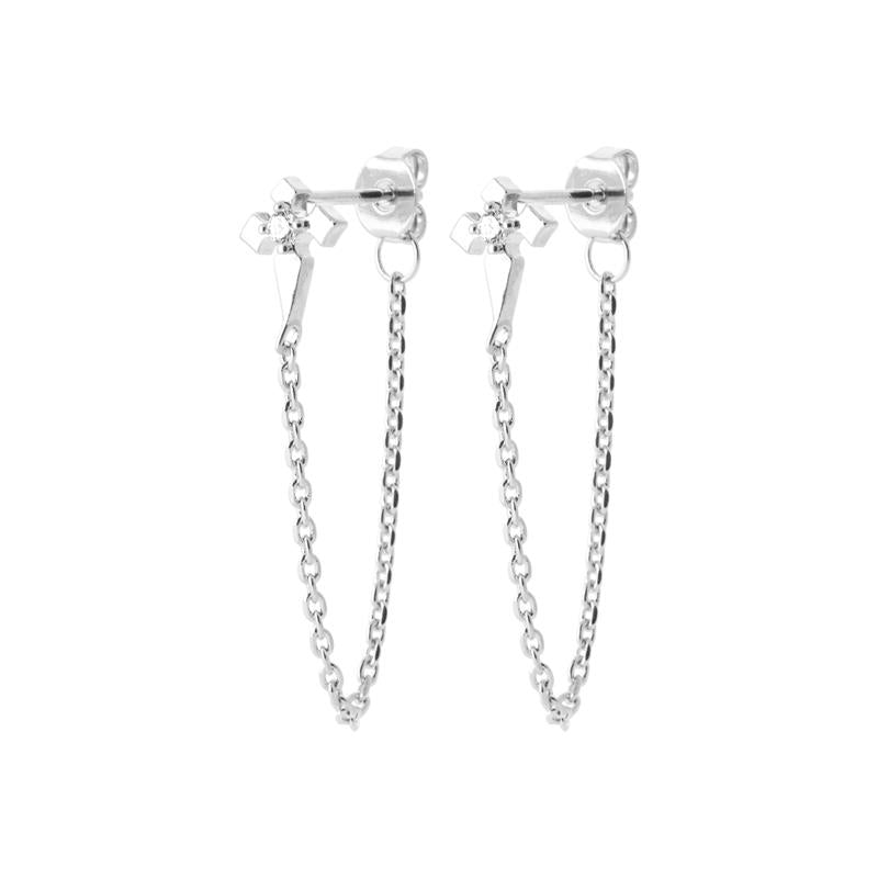 Coque de Nacre Boucles d'oreilles pendantes argent 13077510