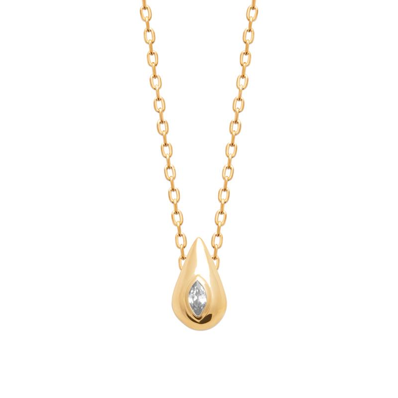 Coque de Nacre Collier plaqué or 974162