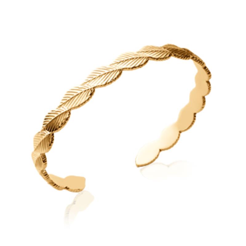 Coque de Nacre Bracelet jonc plaqué or 921483