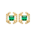 Coque de Nacre Puces d'oreilles plaqué or 23023150