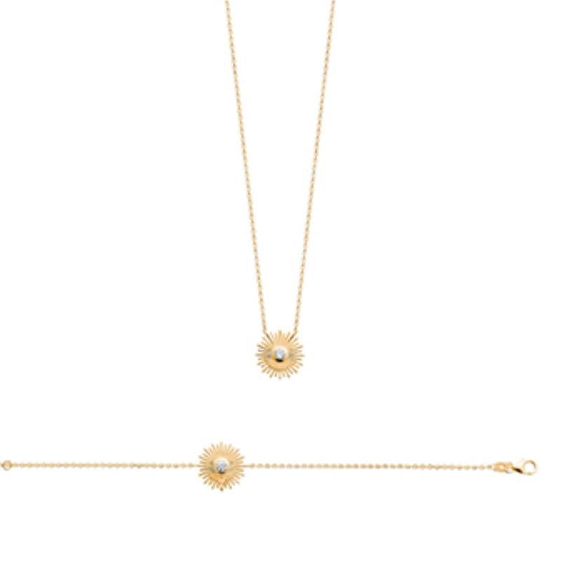 Coque de Nacre Collier plaqué or 973165