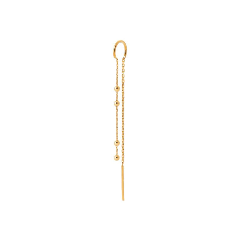 Coque de Nacre Boucle d'oreille à l'unité plaqué or 23070100U