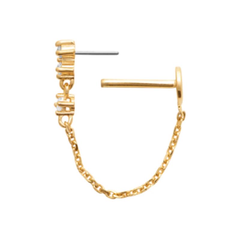 Coque de Nacre Piercing plaqué or 23071910