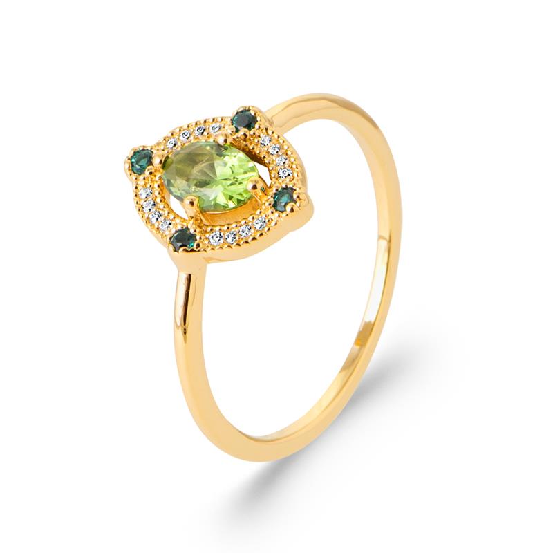 Coque de Nacre Bague plaqué or 20021550