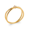 Coque de Nacre Bague solitaire plaqué or 2918010