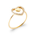 Coque de Nacre Bague plaqué or 2971010