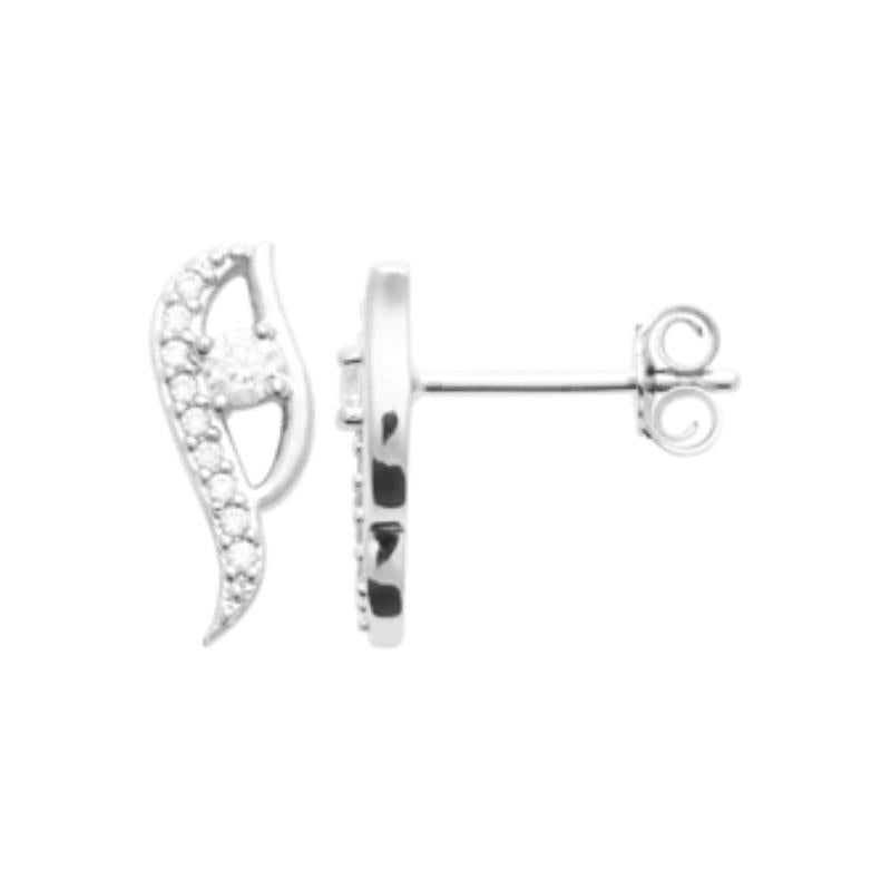 Coque de Nacre Puces d'oreilles argent 13056710