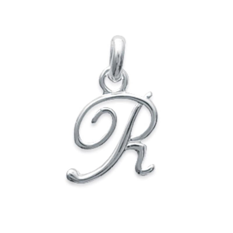 Coque de Nacre Pendentif initiale argent 148115518