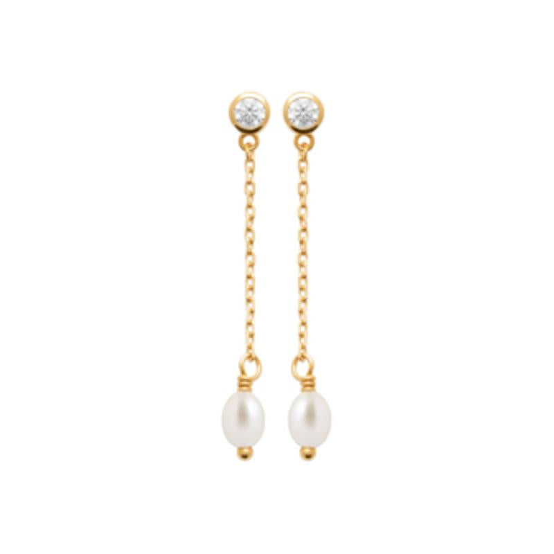 Coque de Nacre Boucles d'oreilles plaqué or 230657014