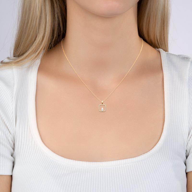 Coque de Nacre Pendentif plaqué or 2794010