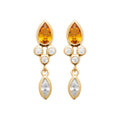 Coque de Nacre Boucles d'oreilles pendantes plaqué or 23038990