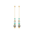 Coque de Nacre Boucles d'oreilles pendantes plaqué or 23048515
