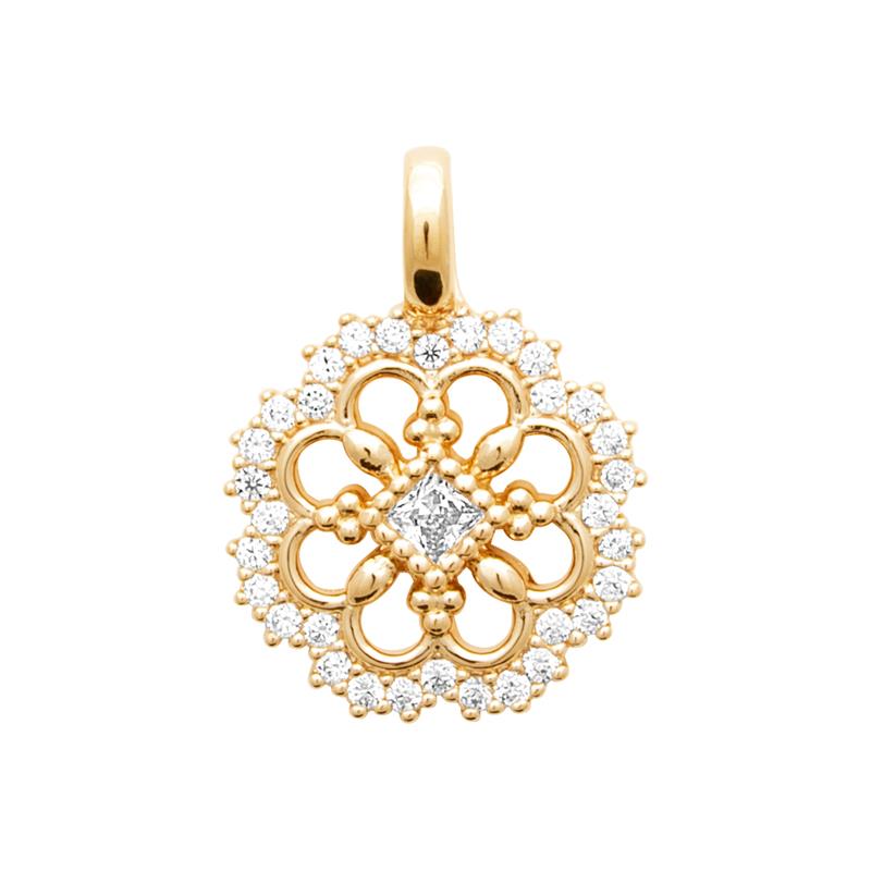 Coque de Nacre Pendentif plaqué or 2786110