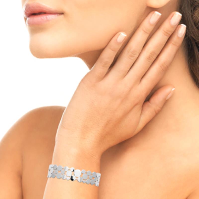 Coque de Nacre Bracelet jonc acier 312138