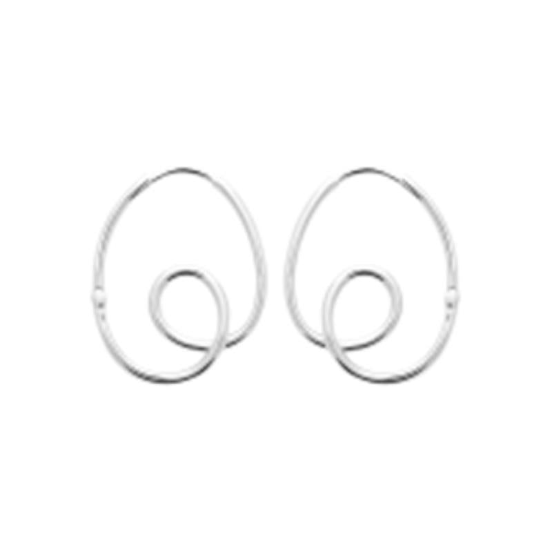 Coque de Nacre Créoles argent 7664700