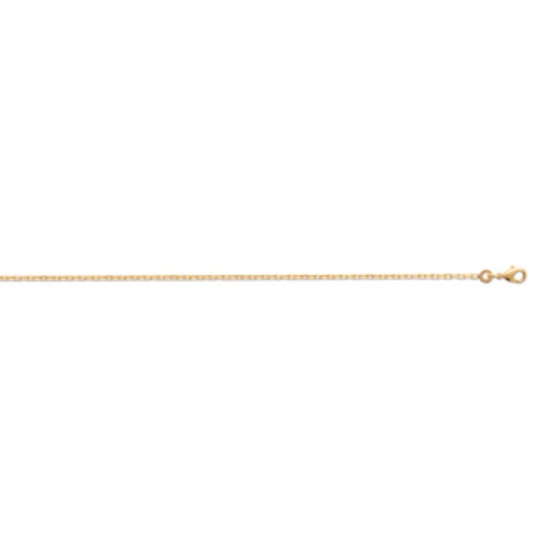 Coque de Nacre Chaîne maille forçat plaqué or 225060